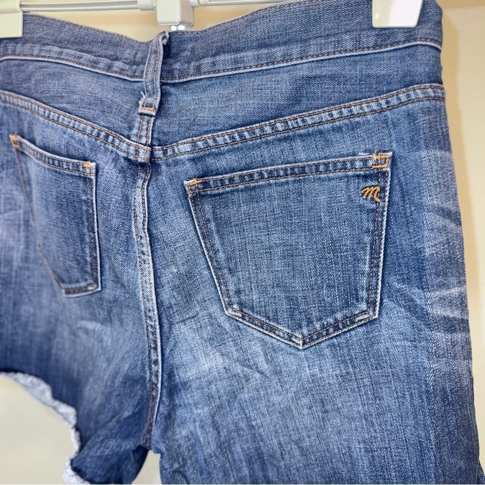 Madewell High-Rise Denim Cut Off/cuff Shorts Sz 27, 4” Inseam - Picture 9 of 12